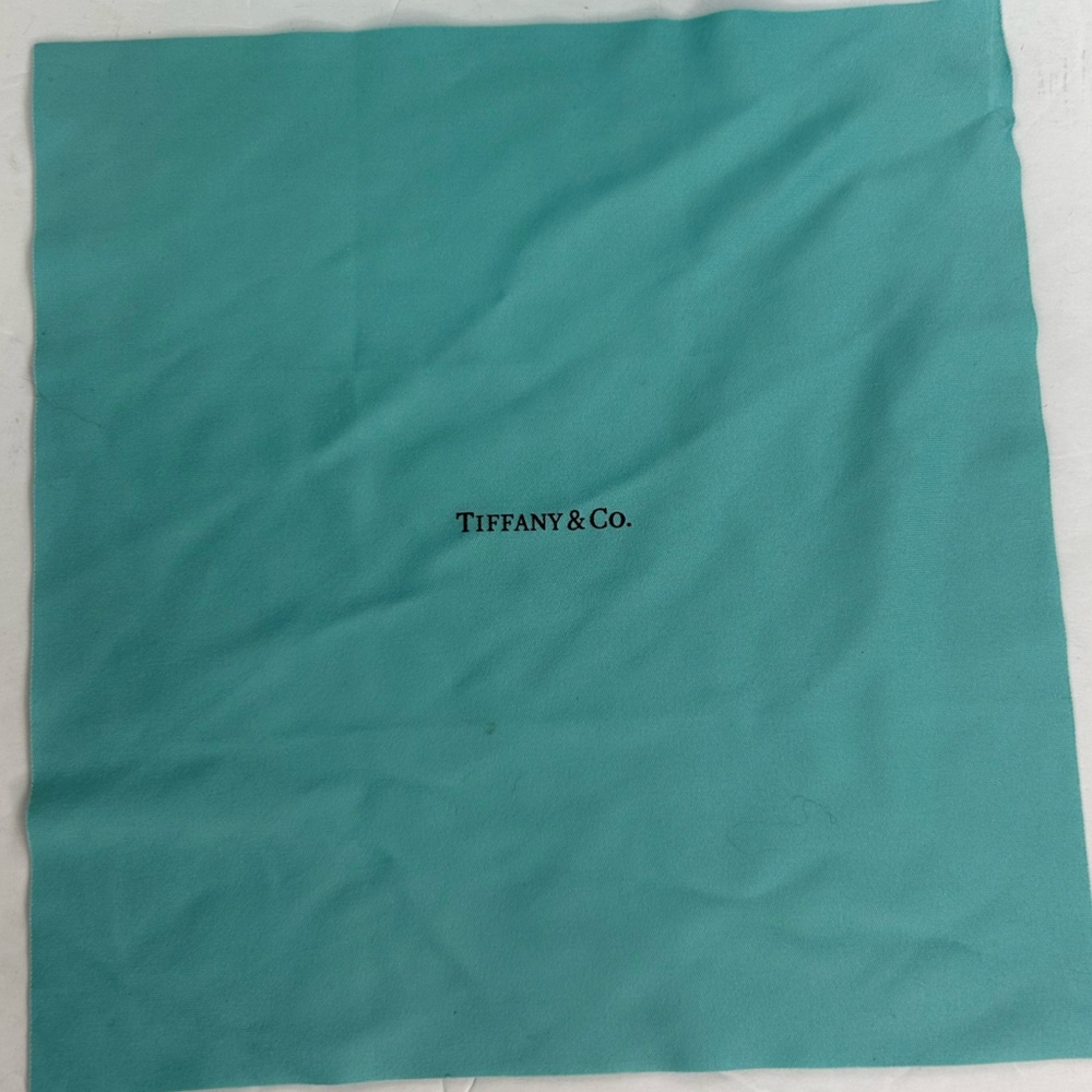 Tiffany & Co. Blue Glasses Sunglass Hard Case Shell Holder Cleaning Cloth - Picture 10 of 11